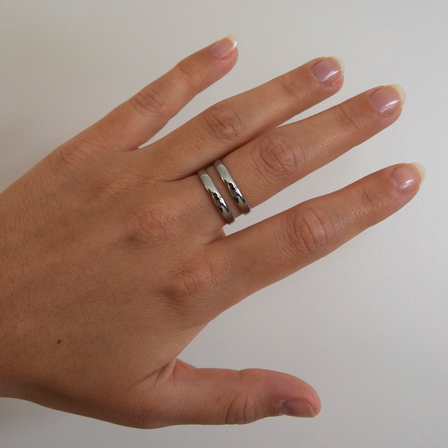 Bague 2 rangs épais