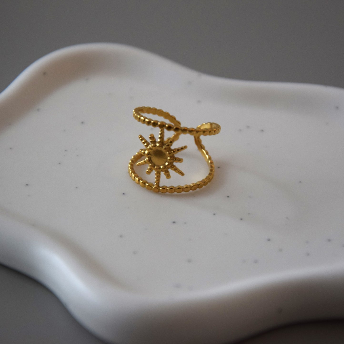 Bague soleil double