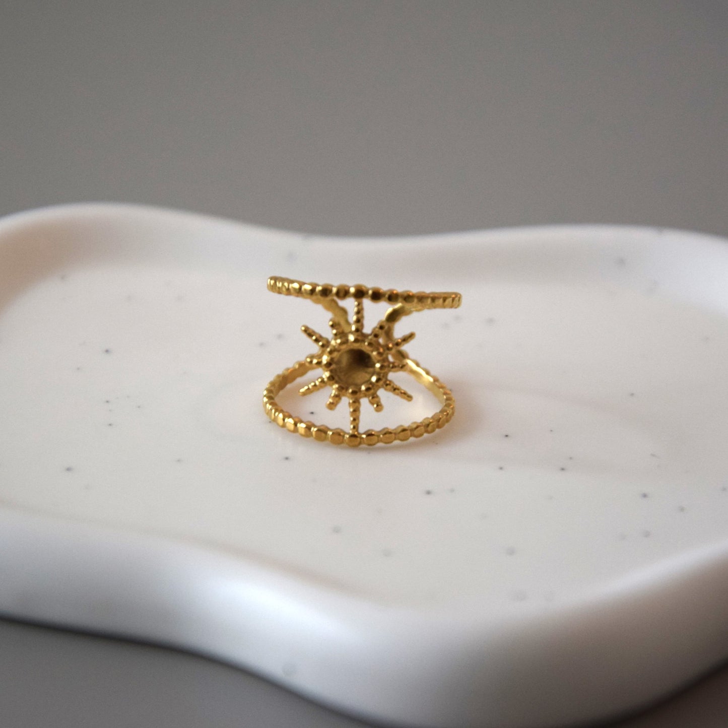 Bague soleil double
