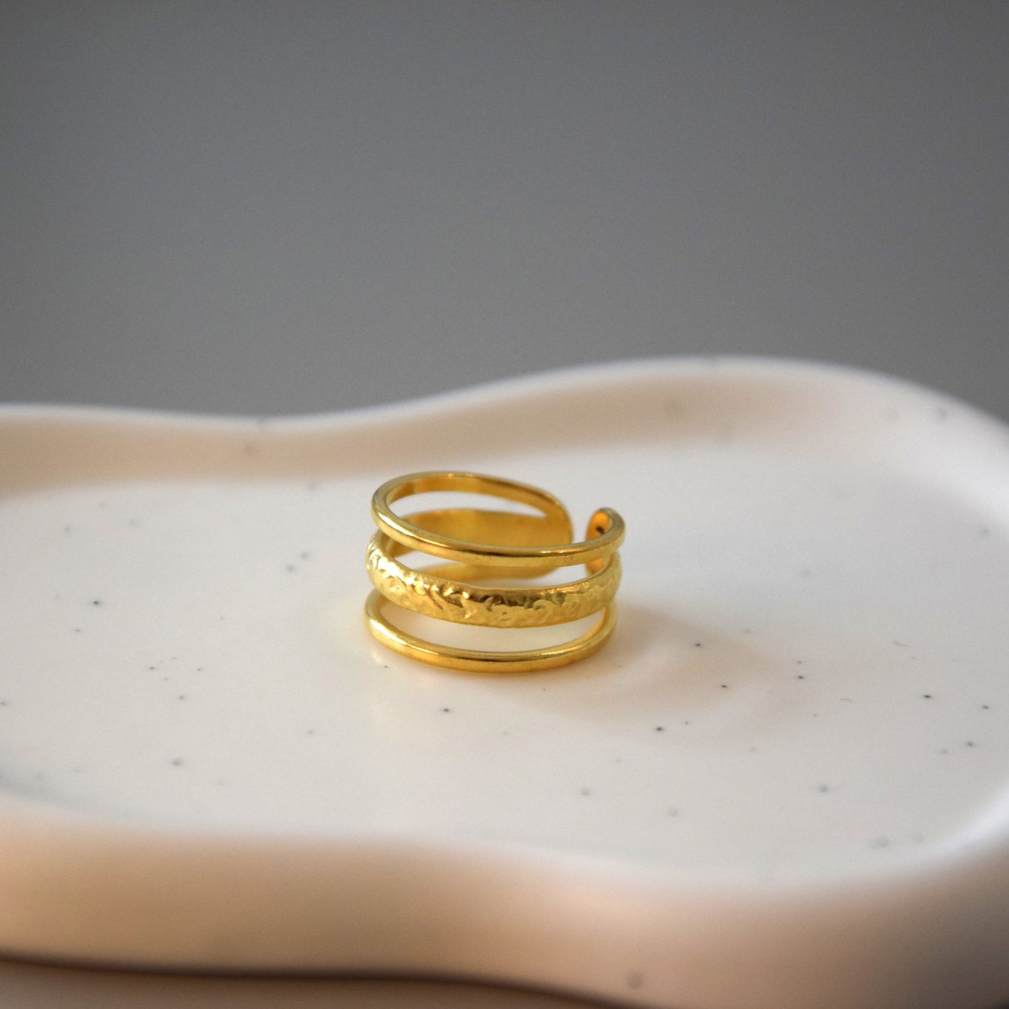 Bague trio simple