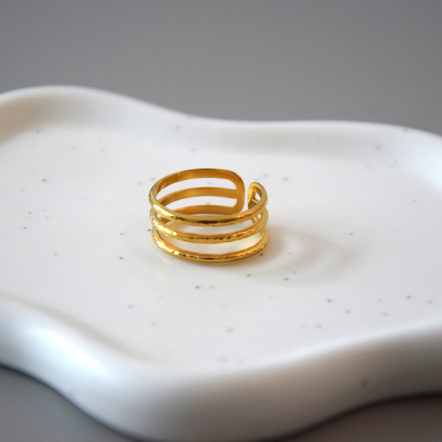 Bague triple niveaux