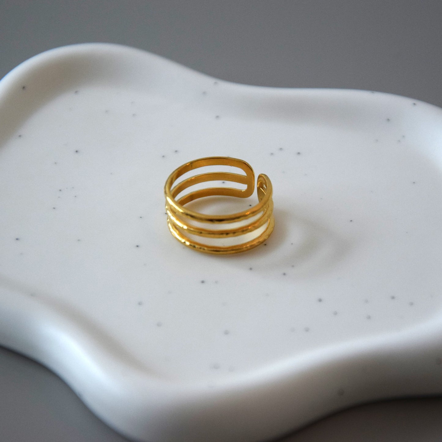 Bague triple niveaux