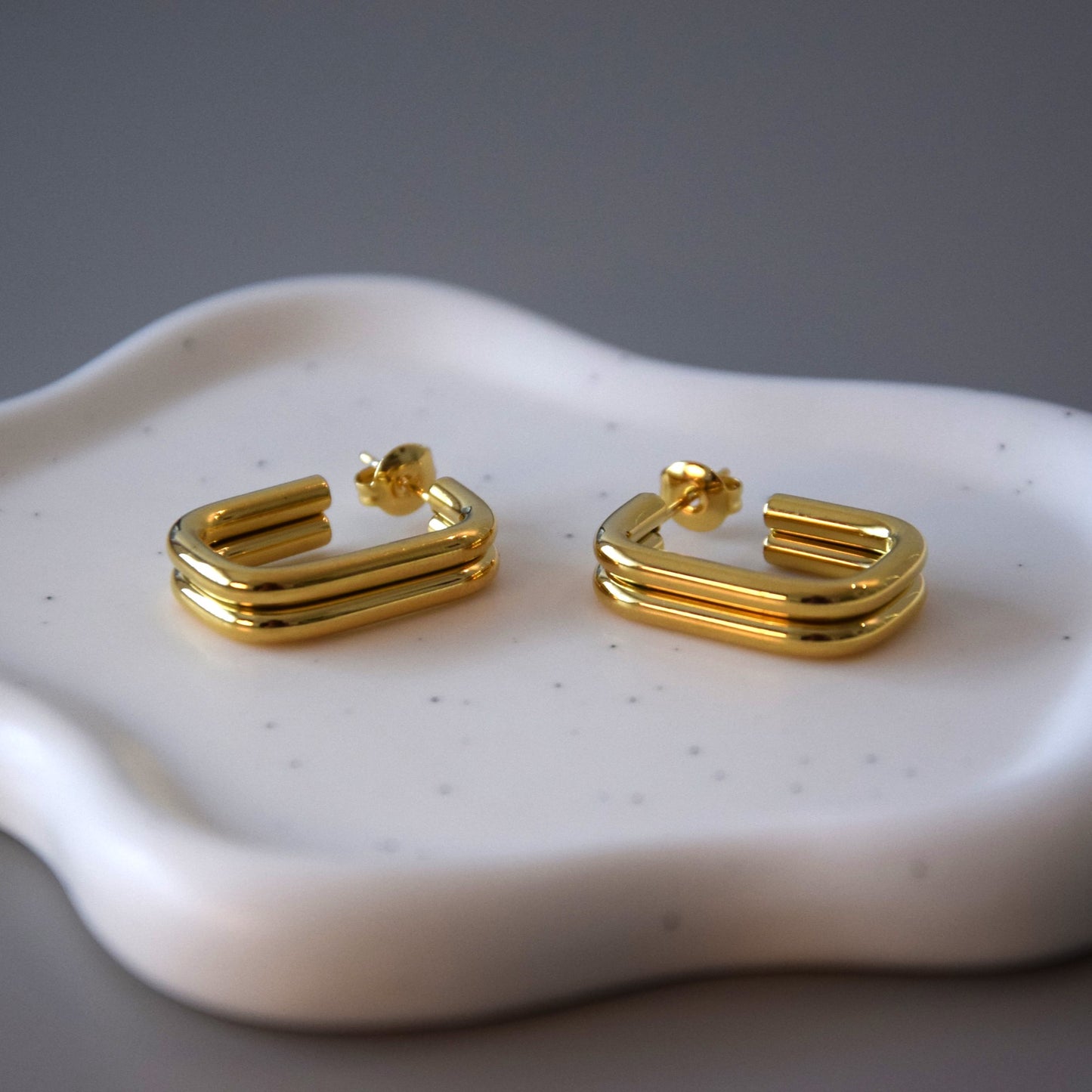 Boucle d'oreille double