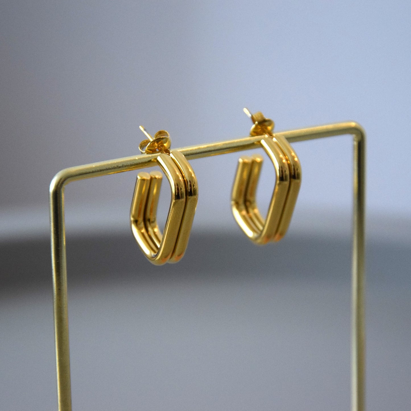 Boucle d'oreille double