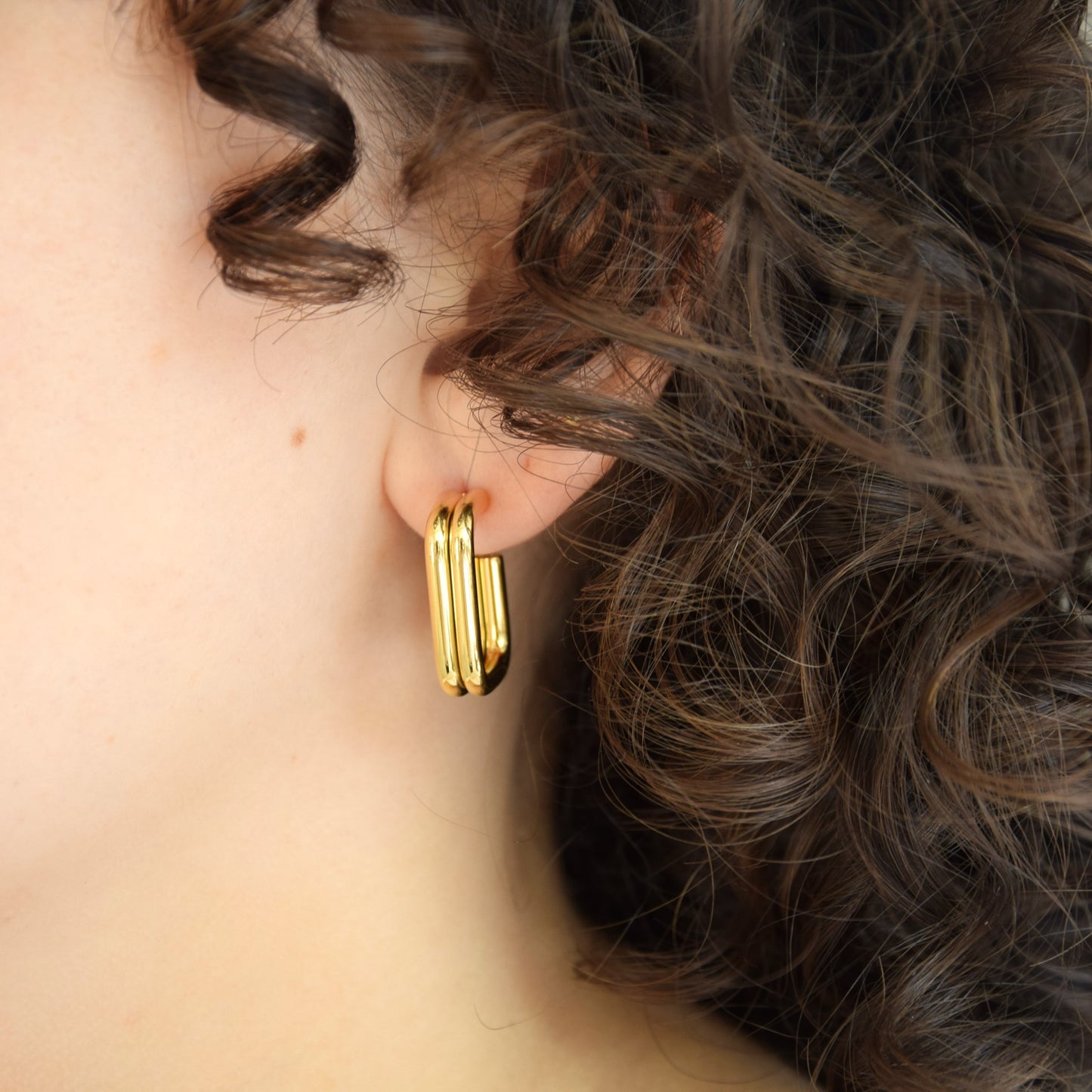 Boucle d'oreille double