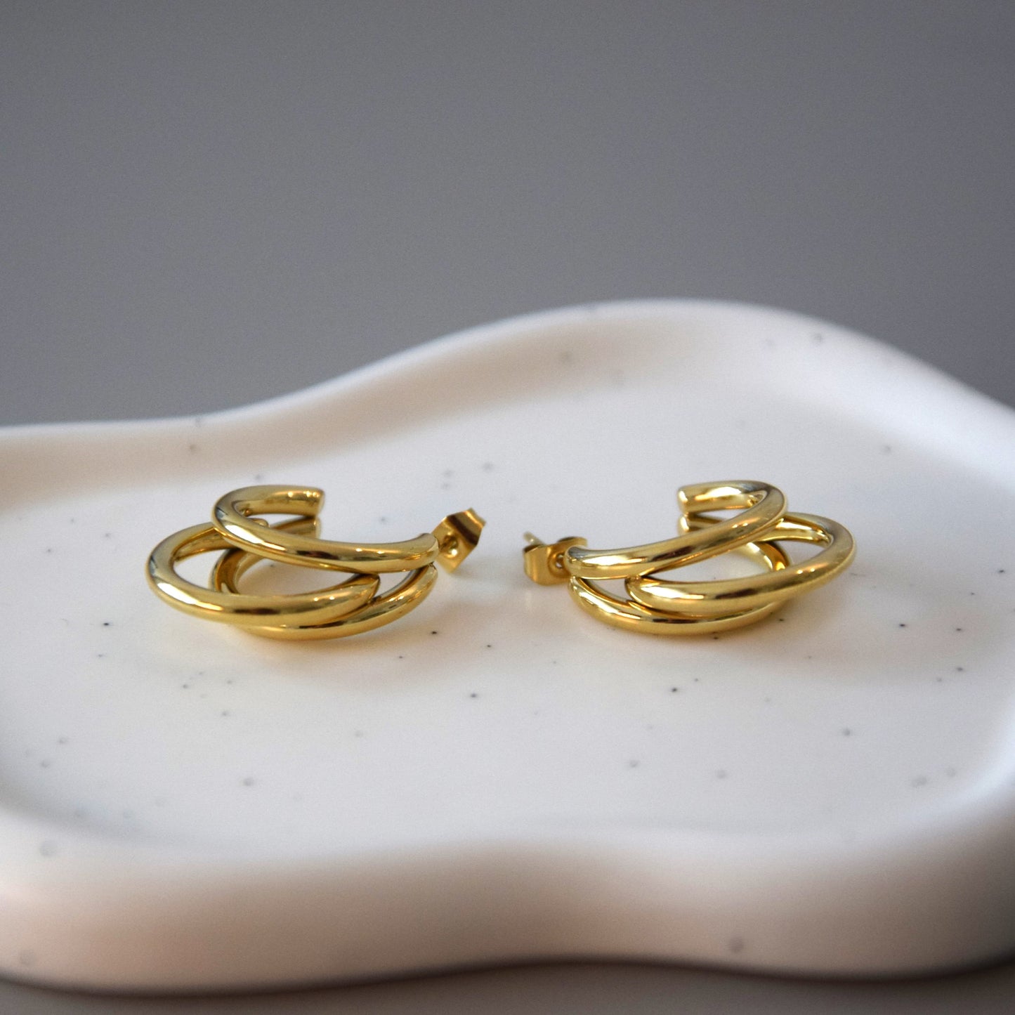 Boucle d'oreille triple