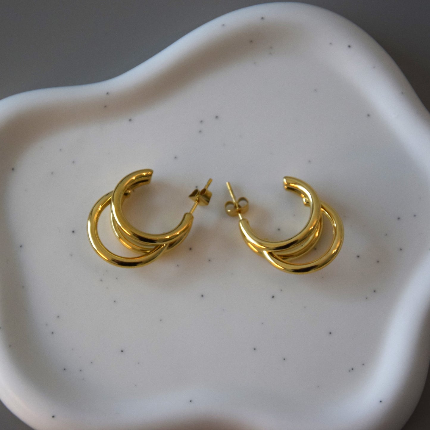 Boucle d'oreille triple