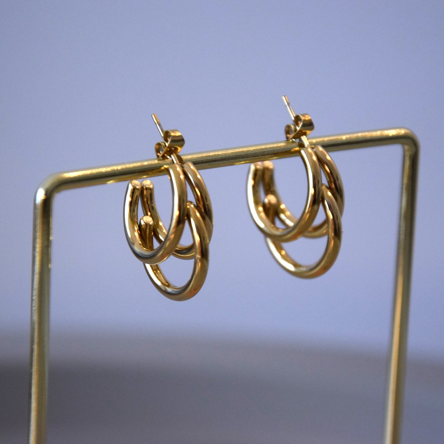 Boucle d'oreille triple