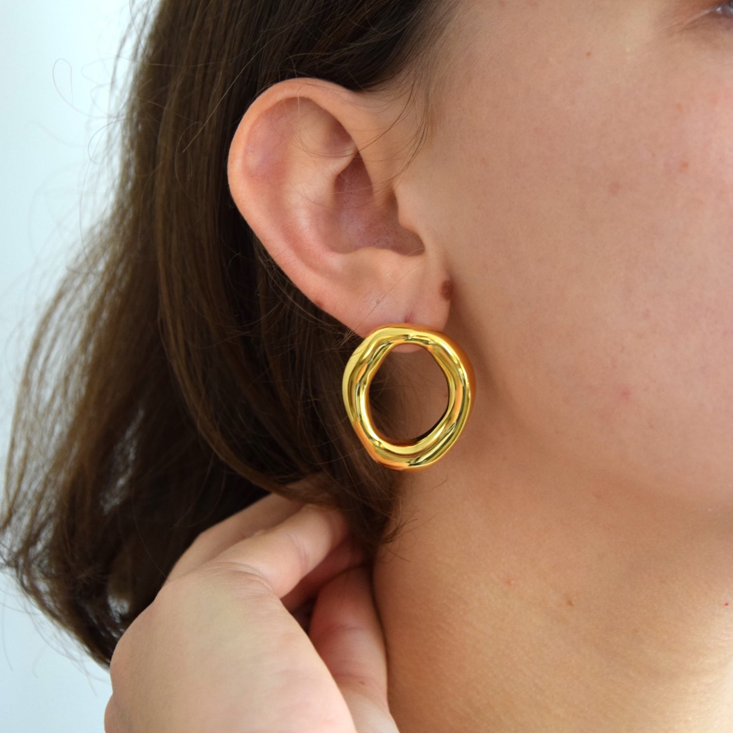 Boucle d'oreille ronde