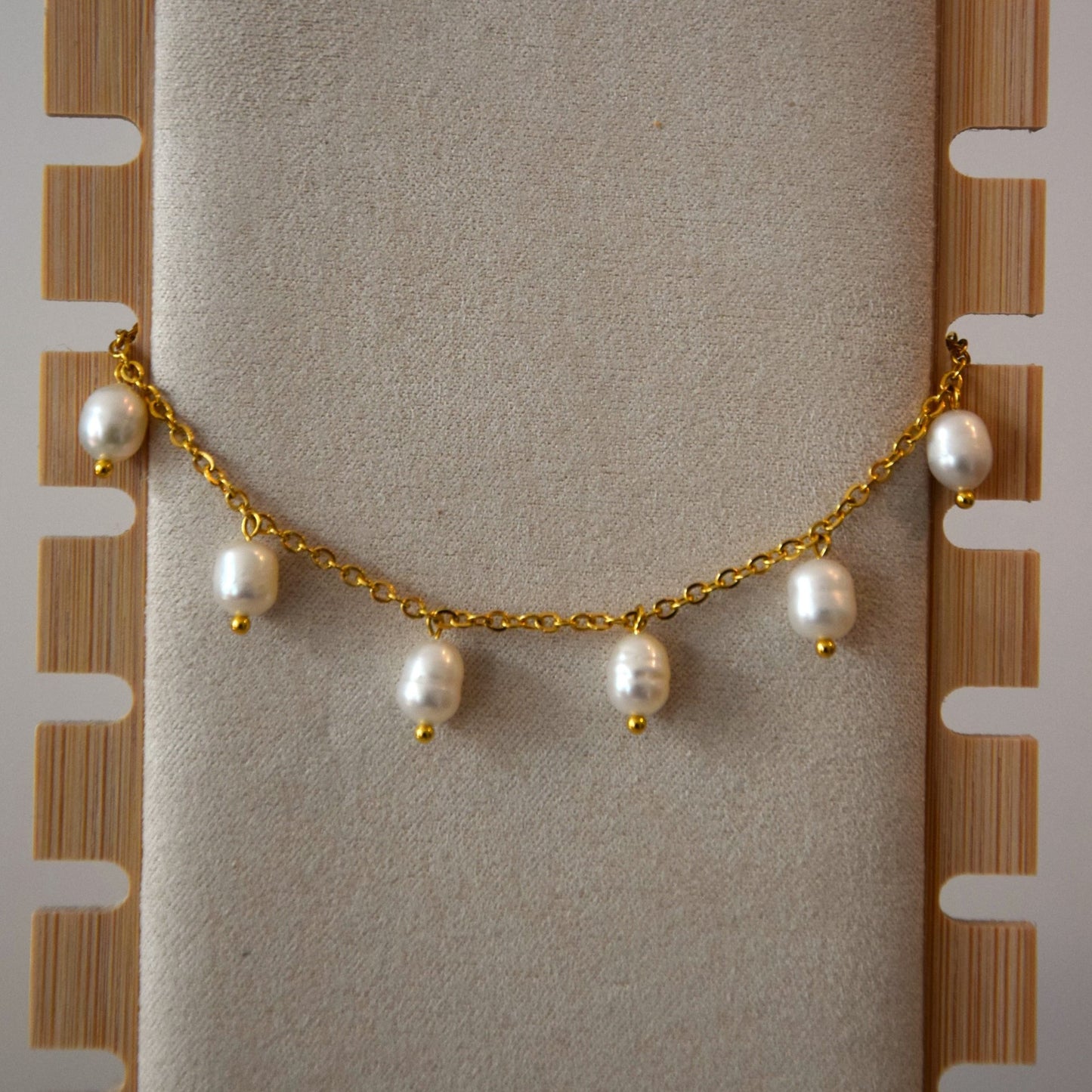 Bracelet perles blanches