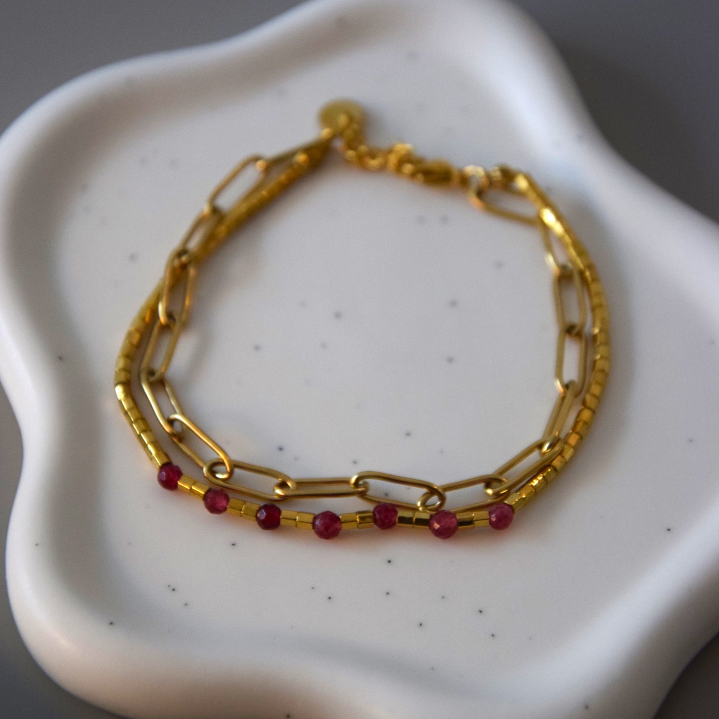 Bracelet double rose