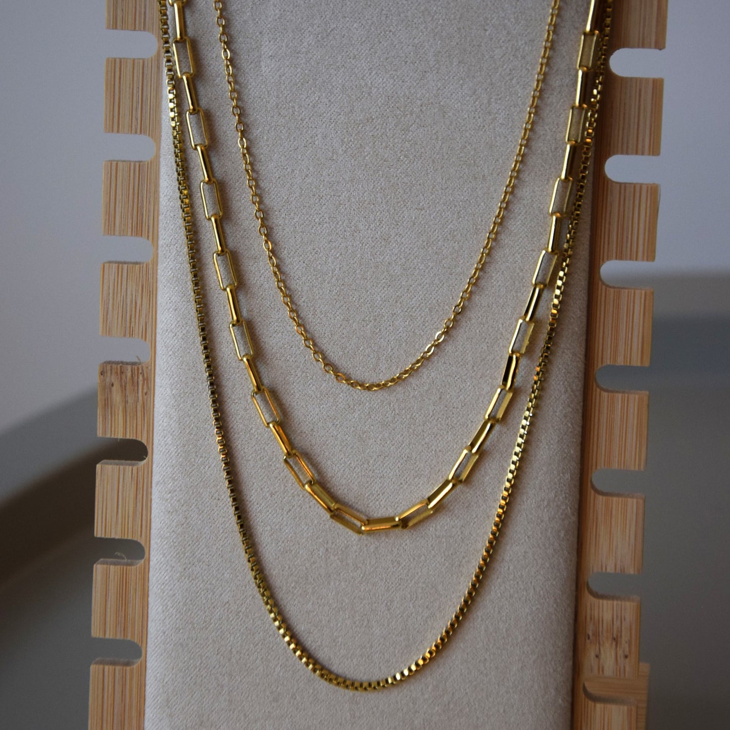 Collier triple chaine