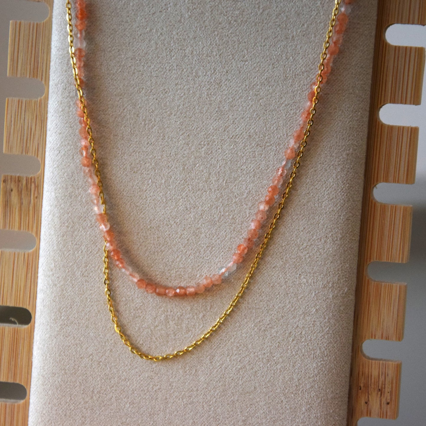 Collier nuances de rose