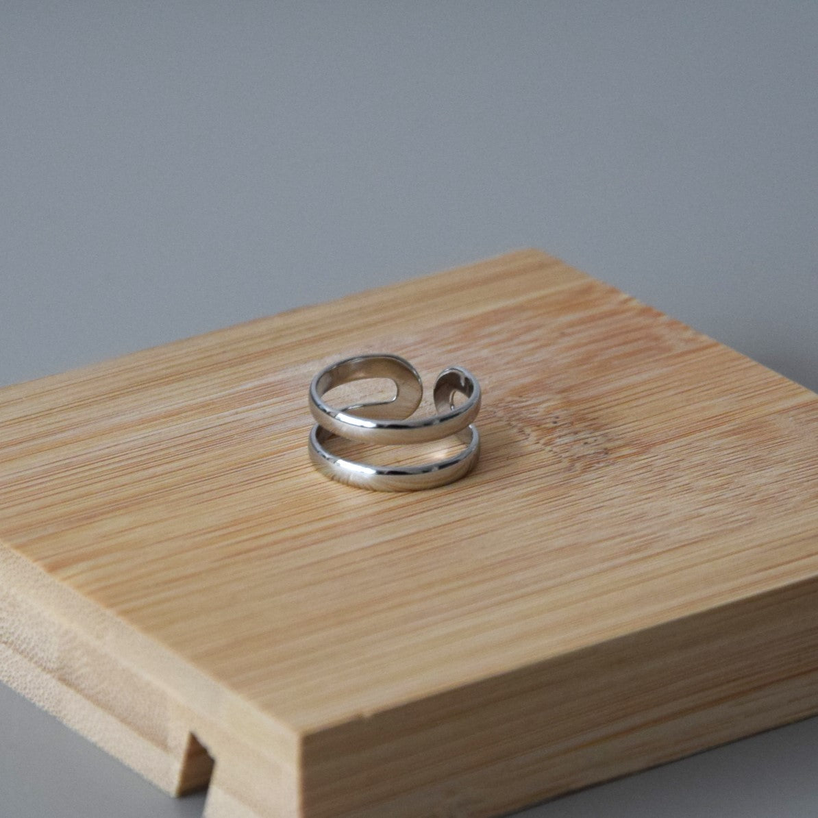Bague 2 rangs épais