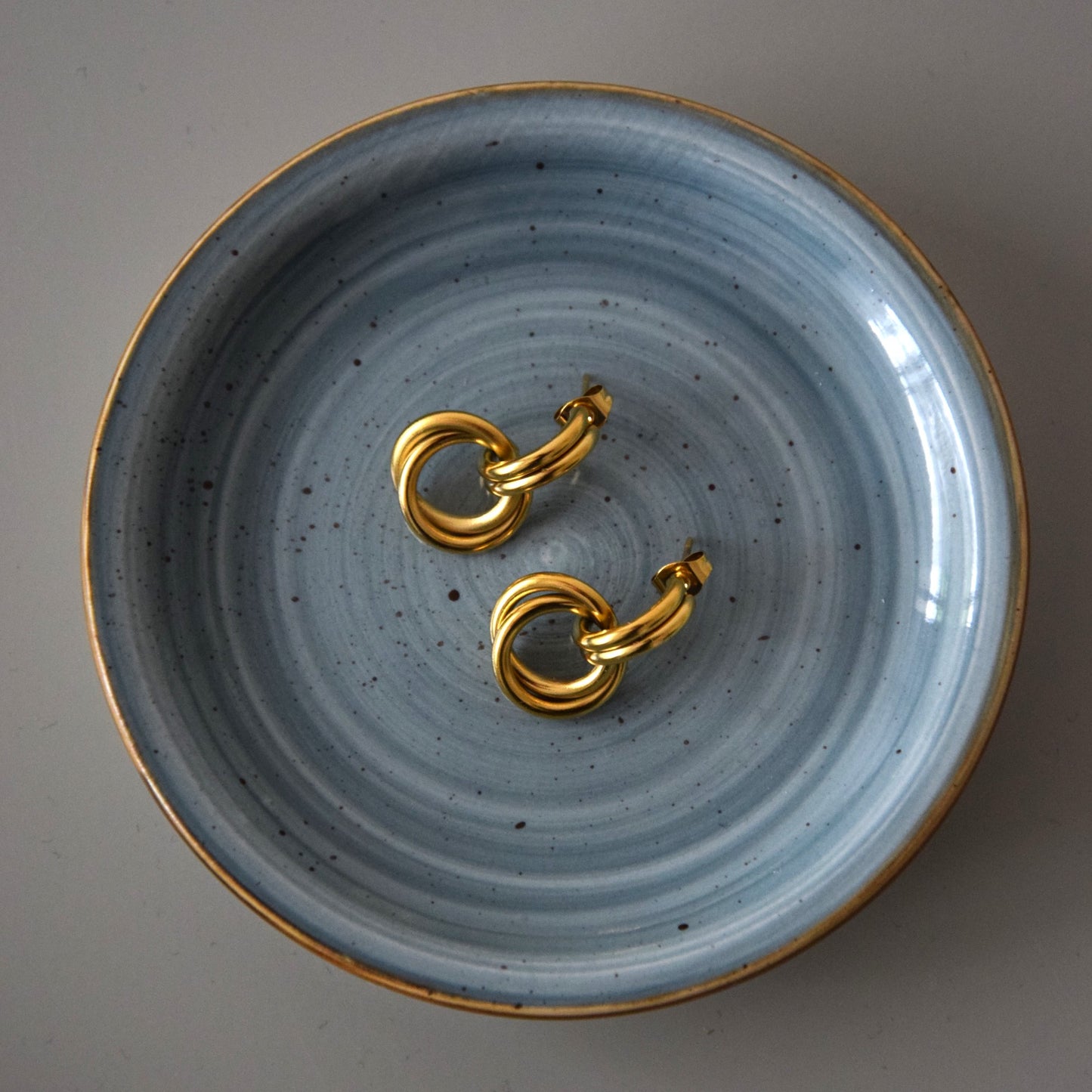 Boucle d'oreille design double