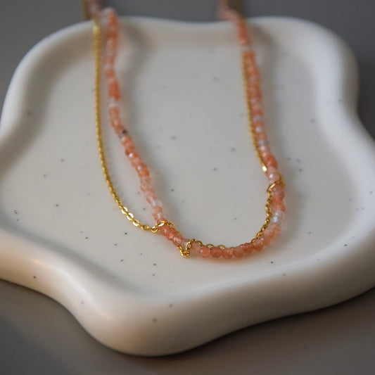 Collier nuances de rose