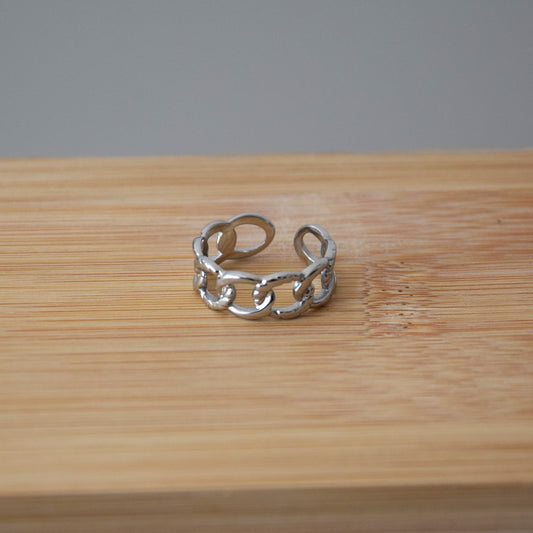 Bague maille alternée