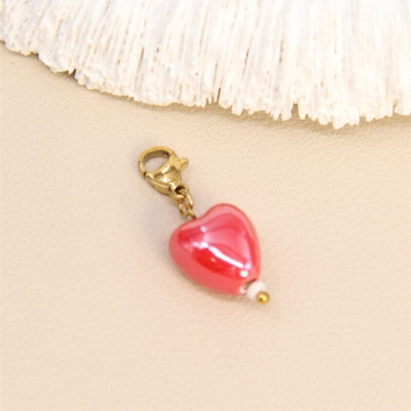 Charm cœur rouge